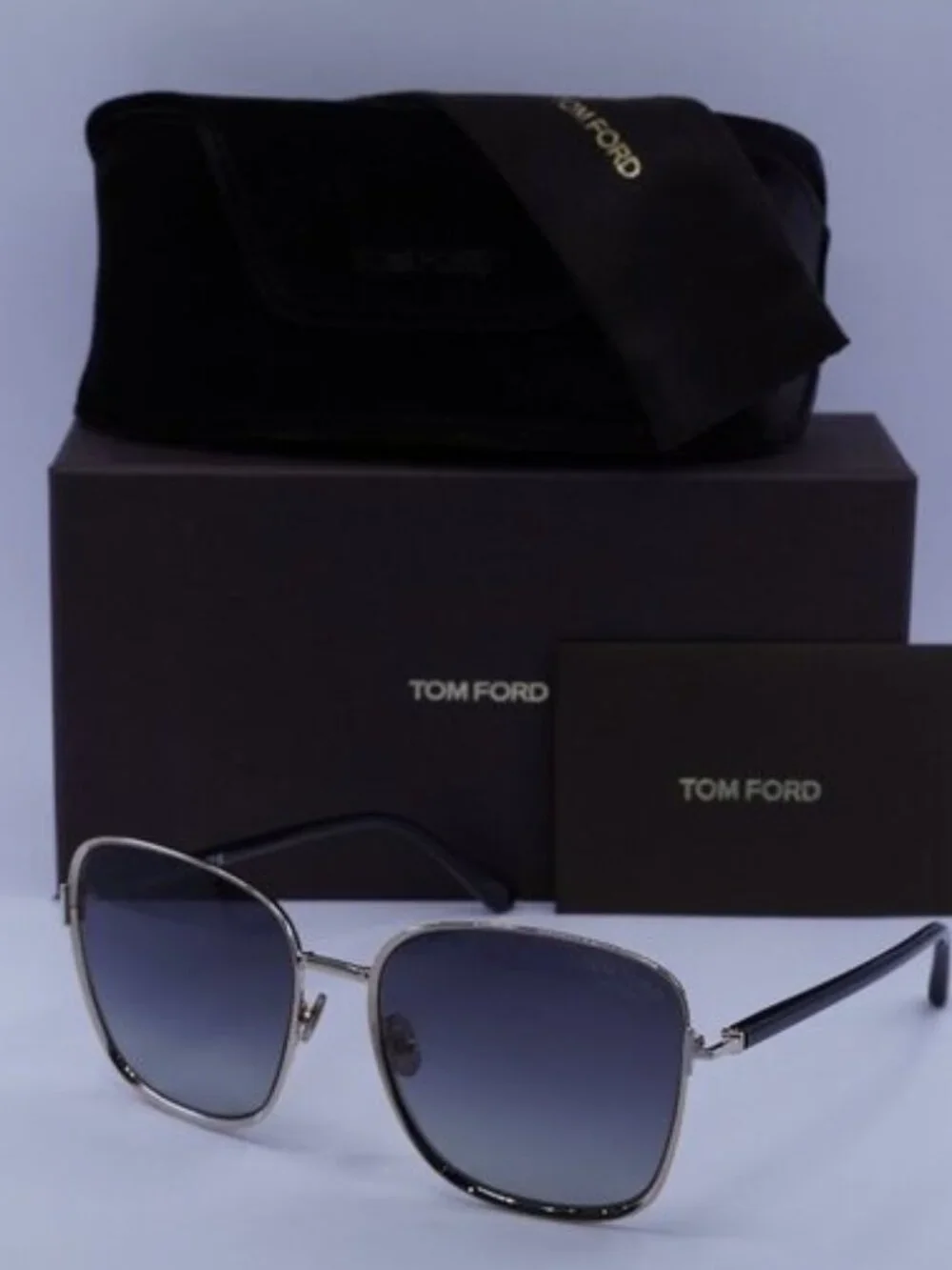 Tom Ford Fern FT1029 28D Square Sunglasses – Rose Gold/Smoke Polarized